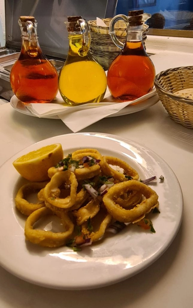 A generous spread of Crete mezedes
